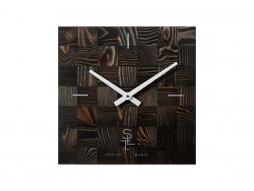 Часы настенные SLT 5195 CHESS BLACK WOOD в Хорошем - horoshee.mebel-nsk.ru | фото
