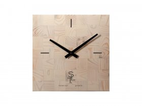 Часы настенные SLT 5196 CHESS WHITE WOOD в Хорошем - horoshee.mebel-nsk.ru | фото