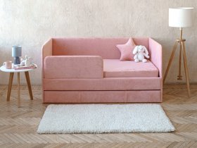 Диван-кровать Happy (коралловый) в Хорошем - horoshee.mebel-nsk.ru | фото