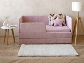 Диван-кровать Happy (розовый) в Хорошем - horoshee.mebel-nsk.ru | фото