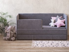 Диван-кровать Happy (темно-серый) в Хорошем - horoshee.mebel-nsk.ru | фото