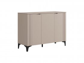 Комод 3 Рич (кашемир/фрапучино матовый/черный) в Хорошем - horoshee.mebel-nsk.ru | фото