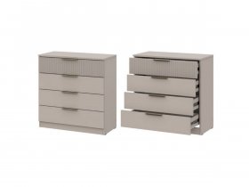 Комод 4 ящика (ЛДСП/МДФ) Эккервуд (меланж) в Хорошем - horoshee.mebel-nsk.ru | фото
