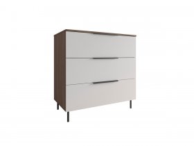 Комод 900 Роза (орех франклин карамельный/бежевый скин) в Хорошем - horoshee.mebel-nsk.ru | фото