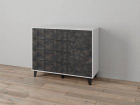 Комод «Катрин-13» (белый/мальта грей) в Хорошем - horoshee.mebel-nsk.ru | фото