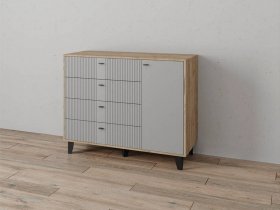 Комод «Катрин-13» (дуб крафт серый/серый) в Хорошем - horoshee.mebel-nsk.ru | фото