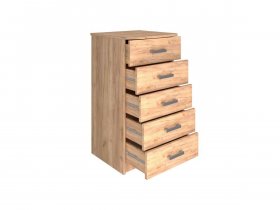 Комод Км004.1 Ирина (дуб крафт золотой) в Хорошем - horoshee.mebel-nsk.ru | фото