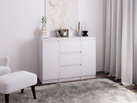 Комод Км011 (белый) в Хорошем - horoshee.mebel-nsk.ru | фото