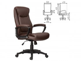Кресло офисное BRABIX Enter EX-511, коричневое в Хорошем - horoshee.mebel-nsk.ru | фото