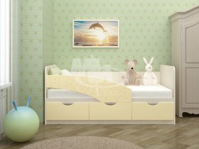 Кровать детская Бабочки 1,6 м в Хорошем - horoshee.mebel-nsk.ru | фото