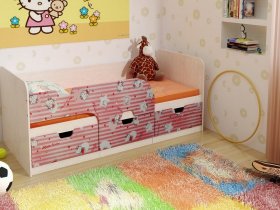 Кровать детская с ящиками 1,86 Минима Hello Kitty в Хорошем - horoshee.mebel-nsk.ru | фото
