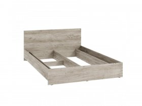 Кровать двухспальная КР-160 Ронда (дуб крафт серый) в Хорошем - horoshee.mebel-nsk.ru | фото