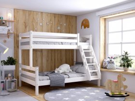 Кровать двухъярусная Адель (белый) в Хорошем - horoshee.mebel-nsk.ru | фото