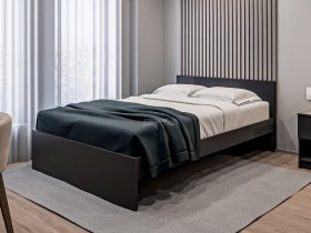 Кровать двуспальная 1,4м Бруклин СБ-3353 (диамант серый) в Хорошем - horoshee.mebel-nsk.ru | фото