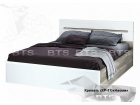 Кровать двуспальная 1,6 м  Наоми КР-11 в Хорошем - horoshee.mebel-nsk.ru | фото