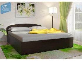 Кровать двуспальная 1,6м с подъем. мех. (венге) в Хорошем - horoshee.mebel-nsk.ru | фото