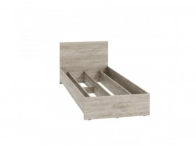 Кровать односпальная КР-080 Ронда (дуб крафт серый) в Хорошем - horoshee.mebel-nsk.ru | фото