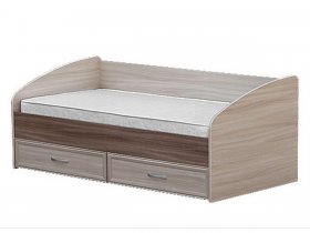Кровать односпальная с ящиками 0,9 м-1 в Хорошем - horoshee.mebel-nsk.ru | фото