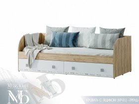 Кровать с ящиками Тренд КР-01 в Хорошем - horoshee.mebel-nsk.ru | фото
