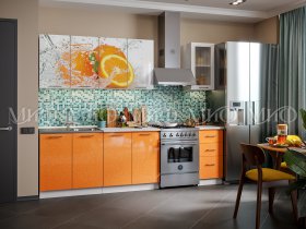 Кухонный гарнитур Апельсин в Хорошем - horoshee.mebel-nsk.ru | фото