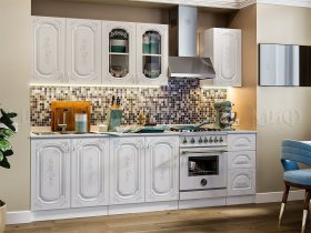 Кухонный гарнитур Лиза-2 (белый) в Хорошем - horoshee.mebel-nsk.ru | фото