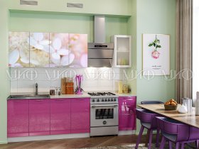 Кухонный гарнитур Вишневый цвет в Хорошем - horoshee.mebel-nsk.ru | фото