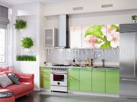 Кухонный гарнитур Яблоневый цвет в Хорошем - horoshee.mebel-nsk.ru | фото