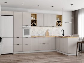 Модульная кухня Фенис (3Д тирамису) в Хорошем - horoshee.mebel-nsk.ru | фото