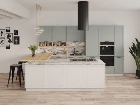 Модульная кухня Перо 3,4м (оазис) в Хорошем - horoshee.mebel-nsk.ru | фото