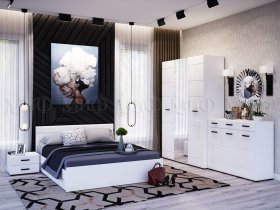 Модульная спальня Нэнси NEW в Хорошем - horoshee.mebel-nsk.ru | фото