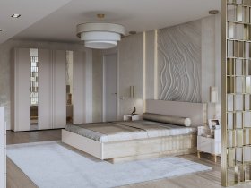 Модульная спальня Одетта (дуб эндгрей/меланж) в Хорошем - horoshee.mebel-nsk.ru | фото