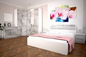 Модульная спальня Сорренто в Хорошем - horoshee.mebel-nsk.ru | фото