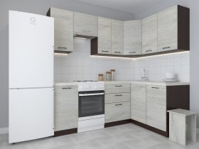 Модульная угловая кухня 1,4м*2,1м Лада (пикард) в Хорошем - horoshee.mebel-nsk.ru | фото