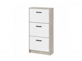 Обувница ОБ-2 Вега (дуб крафт серый/белый) в Хорошем - horoshee.mebel-nsk.ru | фото