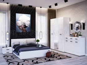 Шкаф четырехдверный Нэнси NEW в Хорошем - horoshee.mebel-nsk.ru | фото