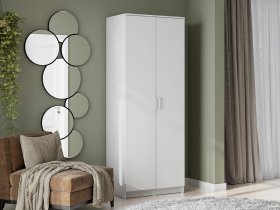 Шкаф двухстворчатый ШК-2 (белый текстурный) в Хорошем - horoshee.mebel-nsk.ru | фото