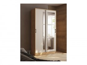 Шкаф-купе 1,2м «Стиль-2» (дуб крафт золотой/кашемир) в Хорошем - horoshee.mebel-nsk.ru | фото
