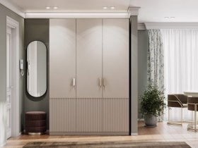 Шкаф трехстворчатый Эккервуд (Нью) (меланж) в Хорошем - horoshee.mebel-nsk.ru | фото