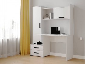 Стол письменный «Квартет-9» (белый) в Хорошем - horoshee.mebel-nsk.ru | фото