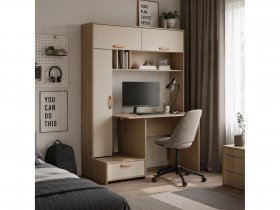 Стол письменный Лайт 03.243  (плэйн/сатин) в Хорошем - horoshee.mebel-nsk.ru | фото