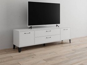 Тумба под ТВ Парус-13 (белый) в Хорошем - horoshee.mebel-nsk.ru | фото